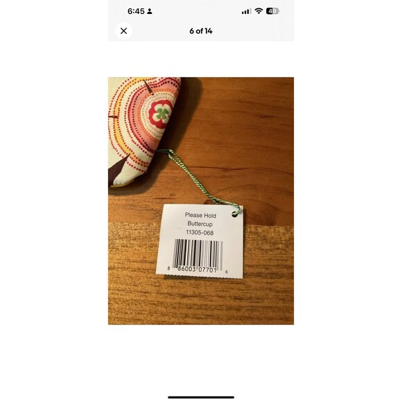 Vera Bradley Buttercup “Knot Just A Clutch” Magnetic Handbag & Change Purse NEW - Picture 6 of 12